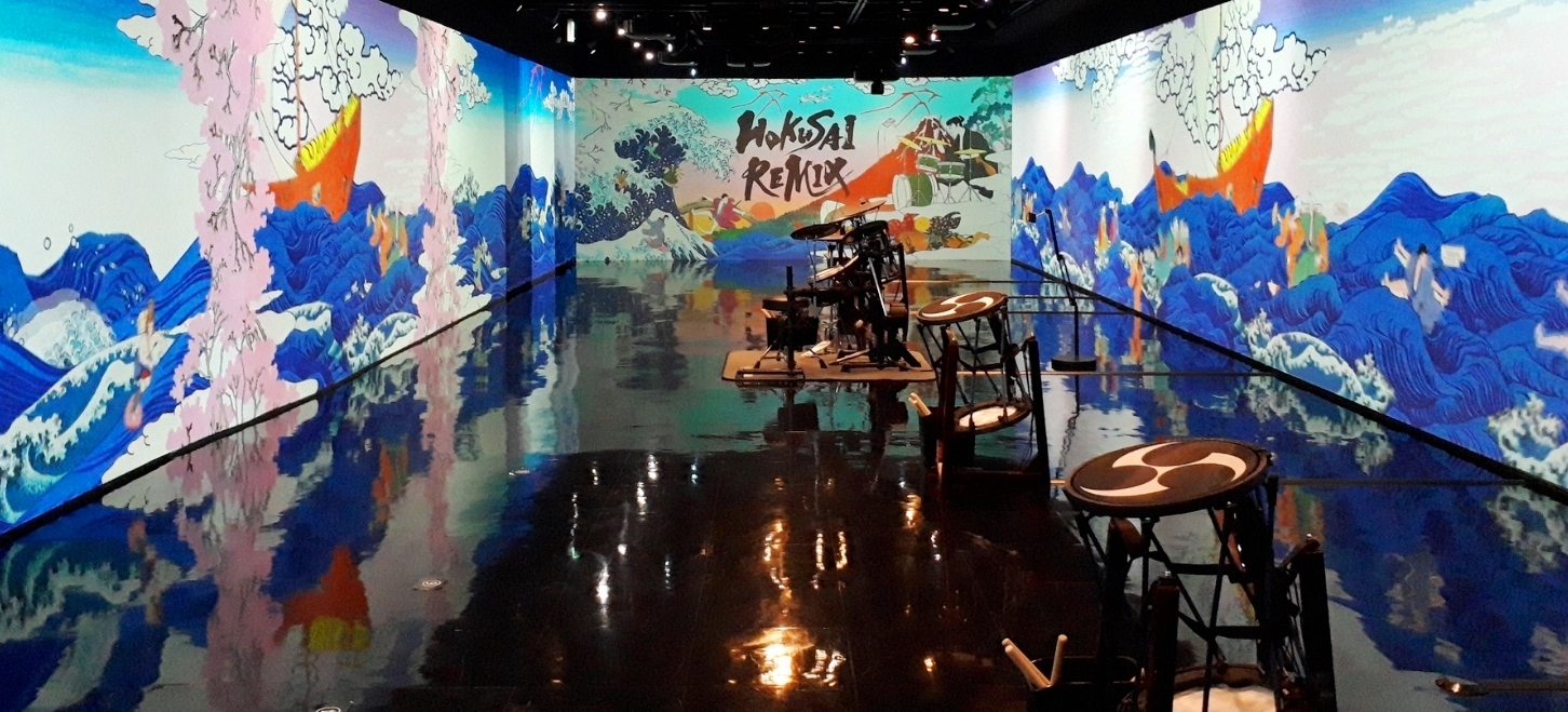 銀座｜日本と世界が通信で繋がって150年の記念イベント「HOKUSAI REMIX